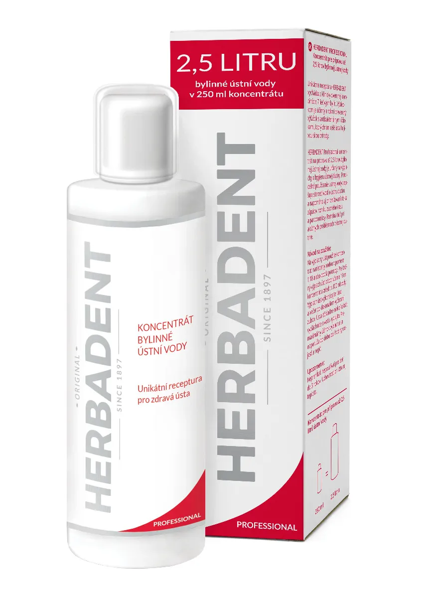 Herbadent Professional Koncentrát bylinné ústní vody 250 ml