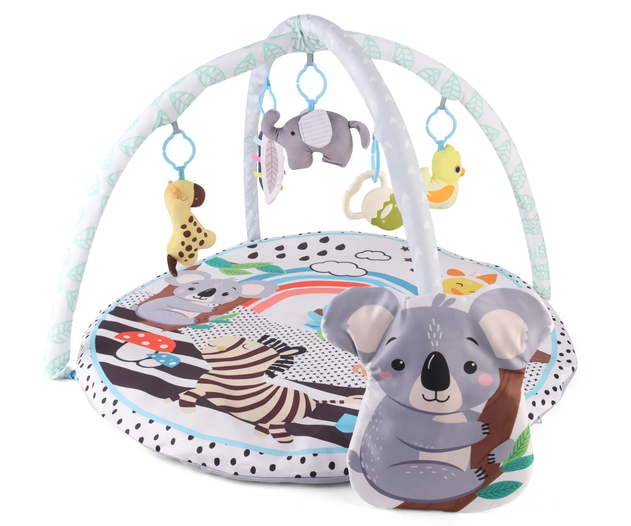 Milly Mally Dětská hrací deka TinyMini Koala s hrazdou – edukační podložka pro miminko 
