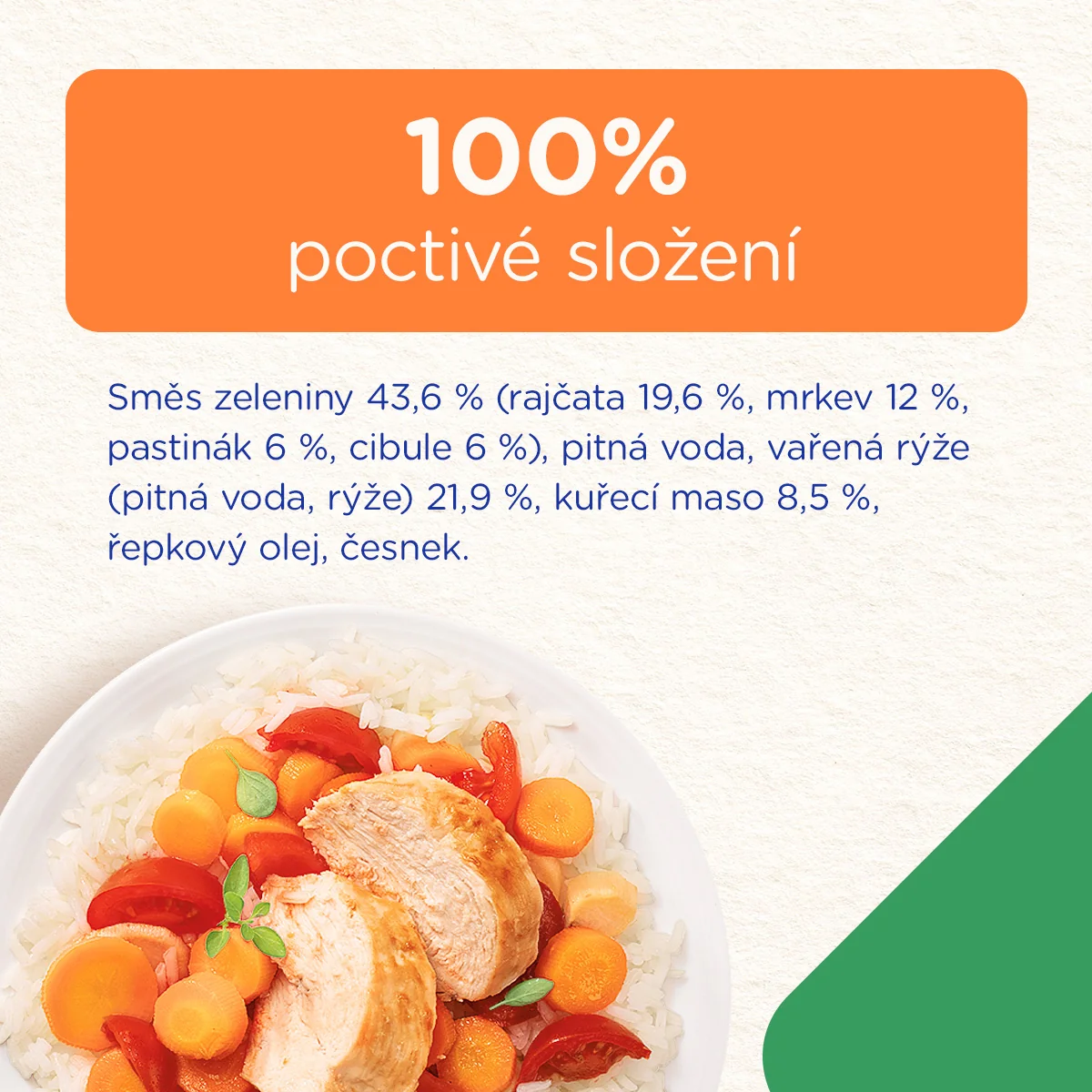 Sunar Příkrm Zelenina s kuřetem a rýží 6m+ kapsička 120 g