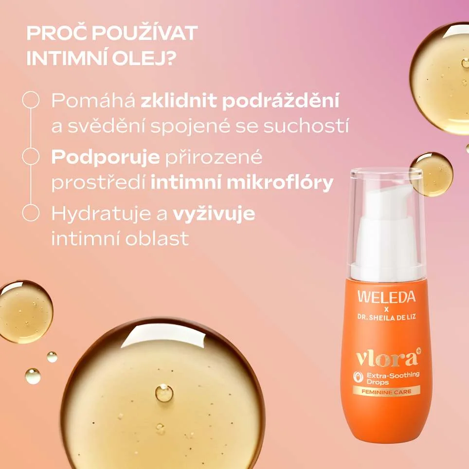 Weleda Vlora+ Extra Soothing Drops zklidňující olejová péče 30 ml