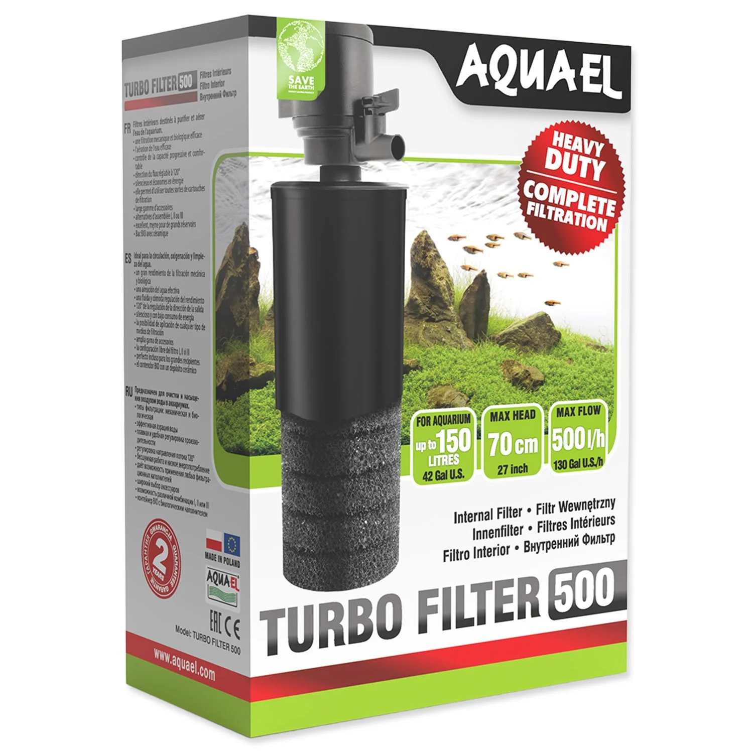 AQUAEL Filtr TURBO FILTR 500
