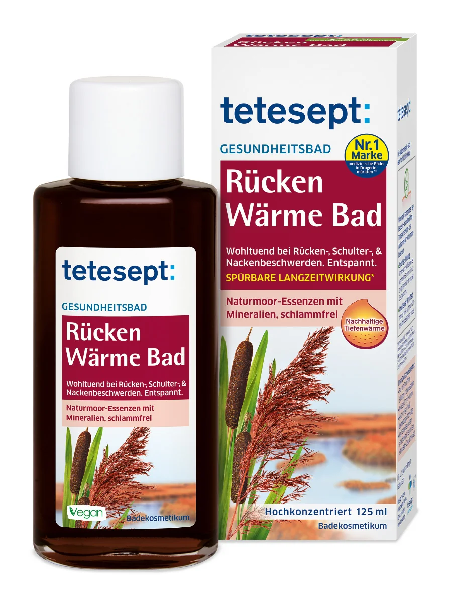 Tetesept Záda hřejivá koupel 125 ml