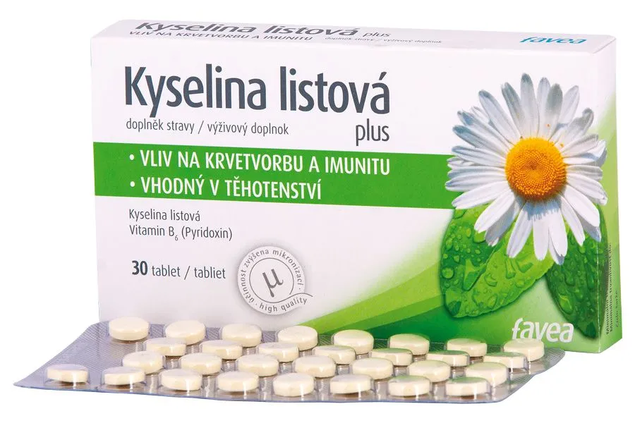 Favea Kyselina listová plus 30 tablet