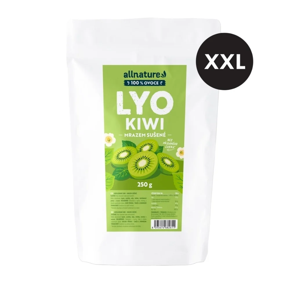 Allnature Kiwi sušené mrazem XXL 250 g