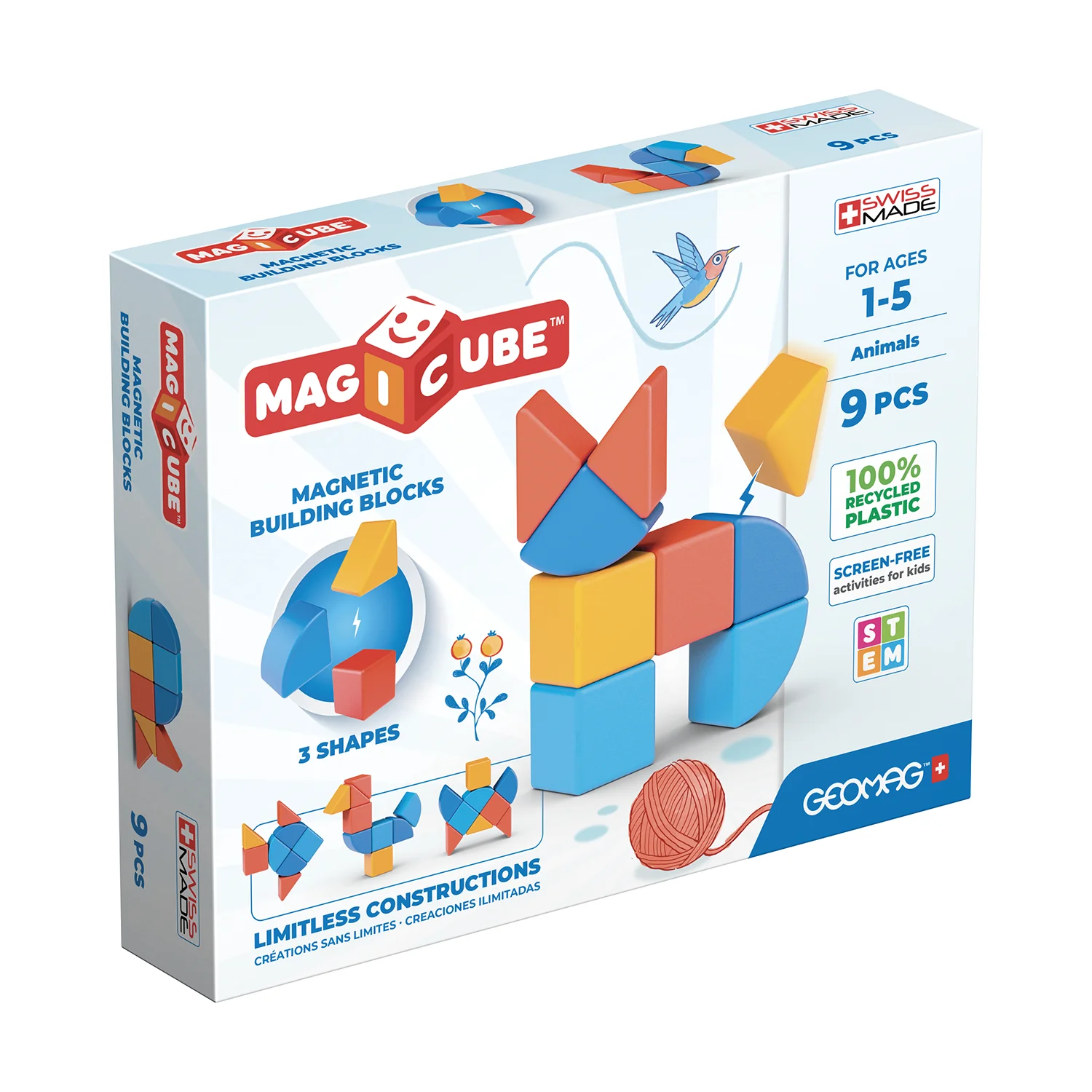 Geomag Magicube Shapes magnetická stavebnice 9 dílků