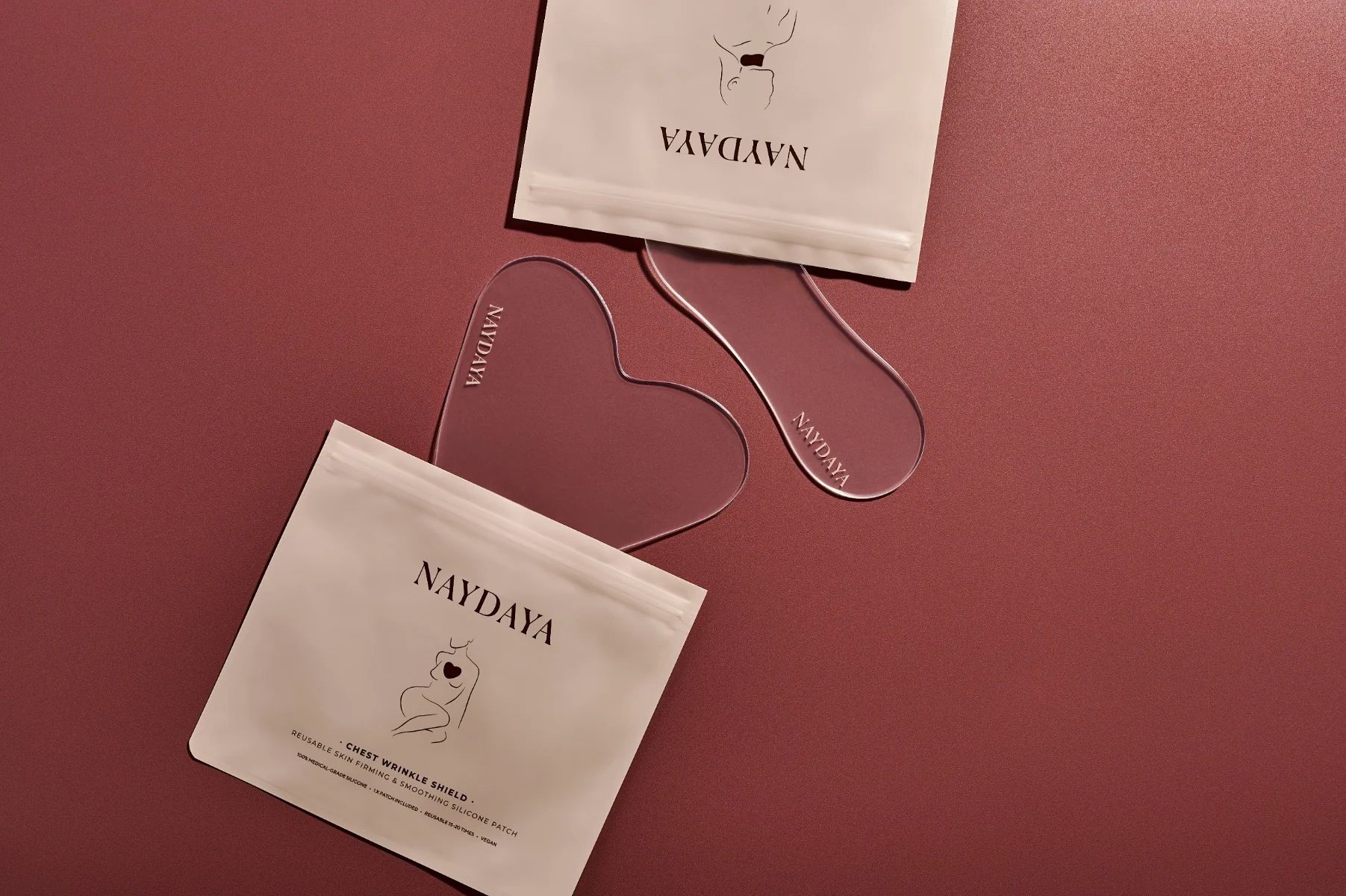 Naydaya Silikonová náplast proti vráskám na krk 1 ks
