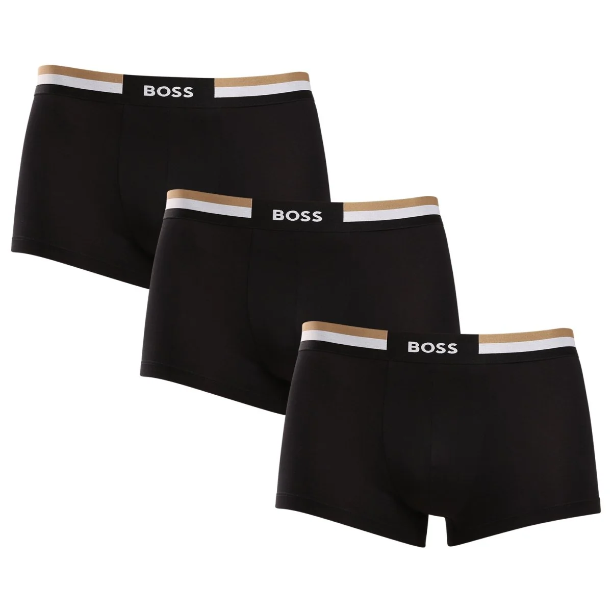 BOSS 3PACK pánské boxerky černé (50516542 001) L