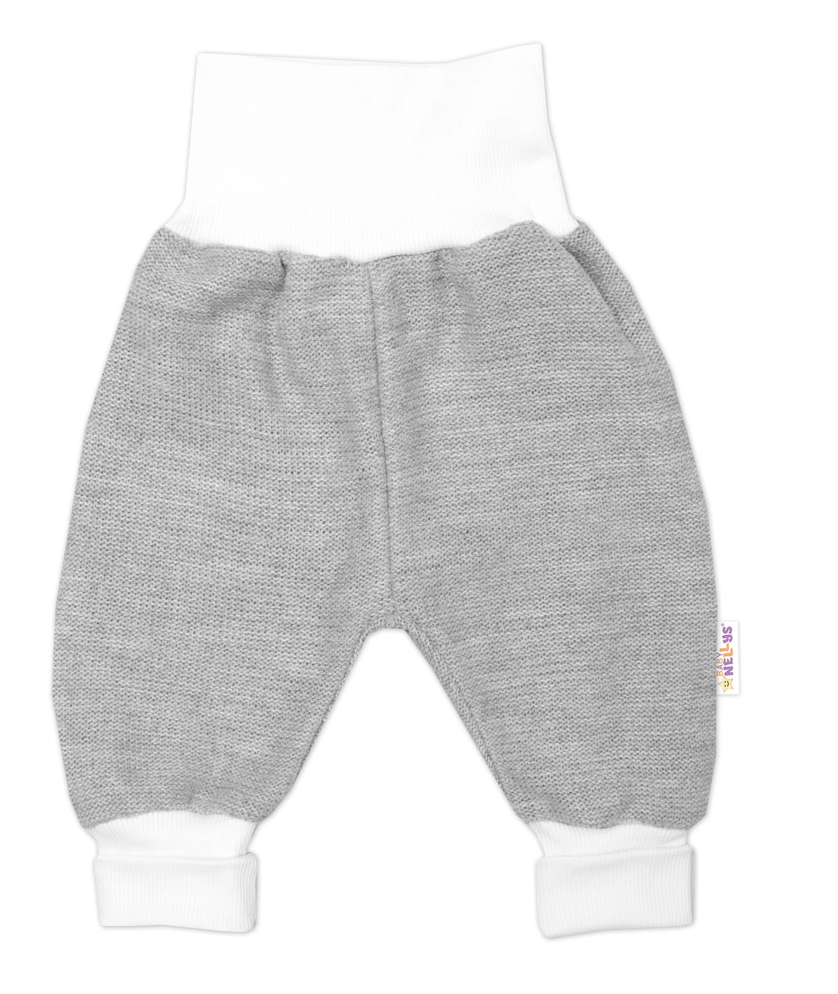 Baby Nellys 3D sada Hand made, kabátek, kalhoty, botičky, šedá,56