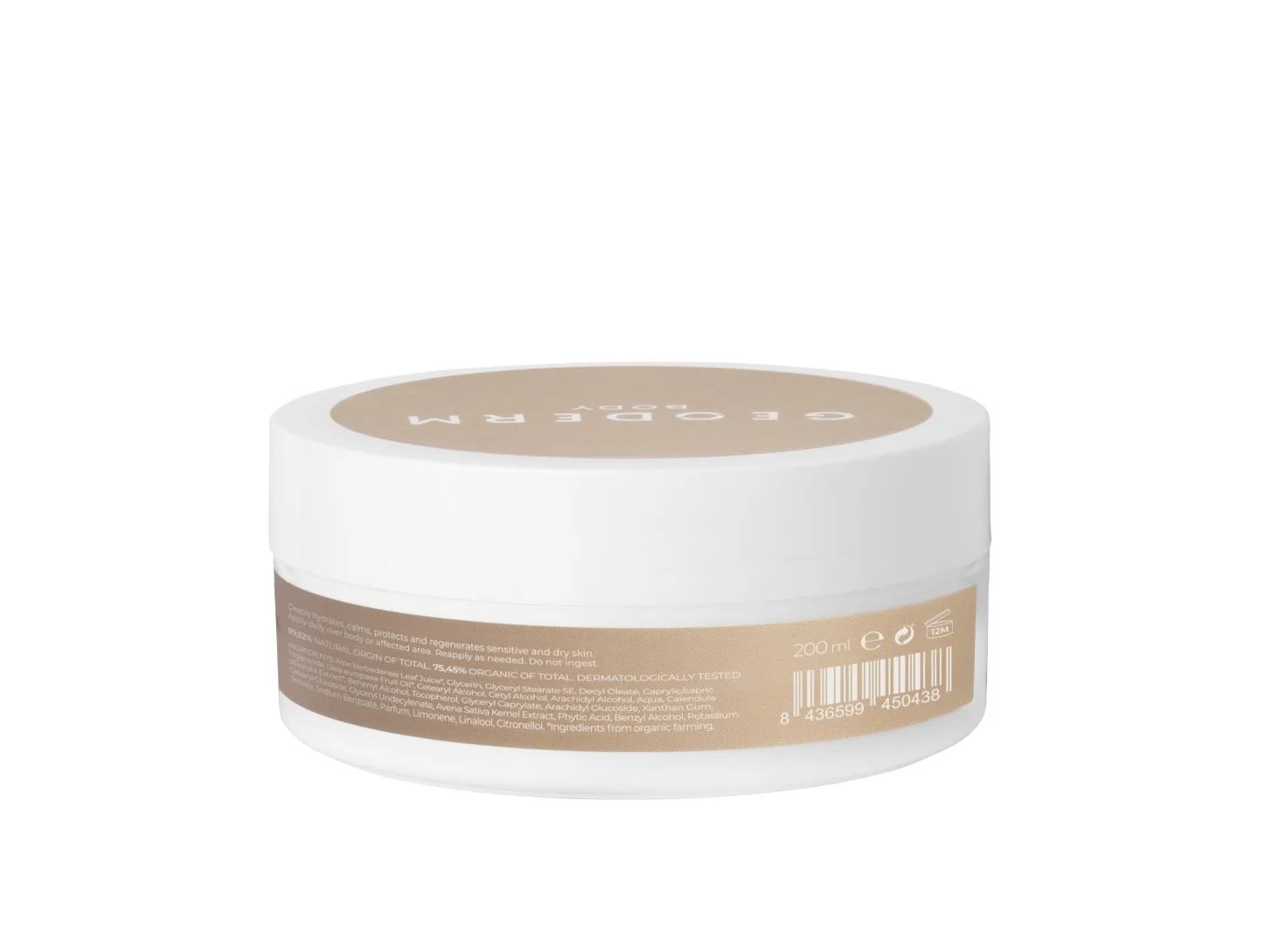 GEODERM BODY BIO Hydratační tělový krém 200 ml