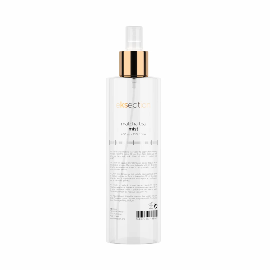 Ekseption Matcha tea mist - osvěžující a hydratační pleťová voda z listů čaje matcha 400 ml