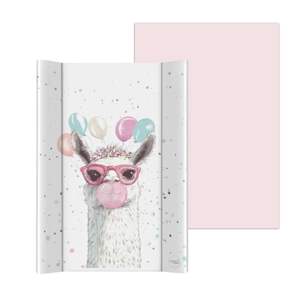 Ceba Podložka přebalovací 2-hranná s pevnou deskou (50x70) Ultra Light Crazy Lama