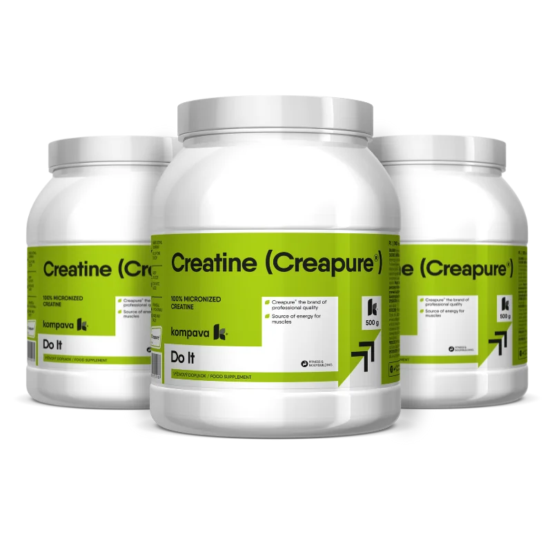 KOMPAVA Kreatin prášek Creatine Creapure 500g bez příchuti