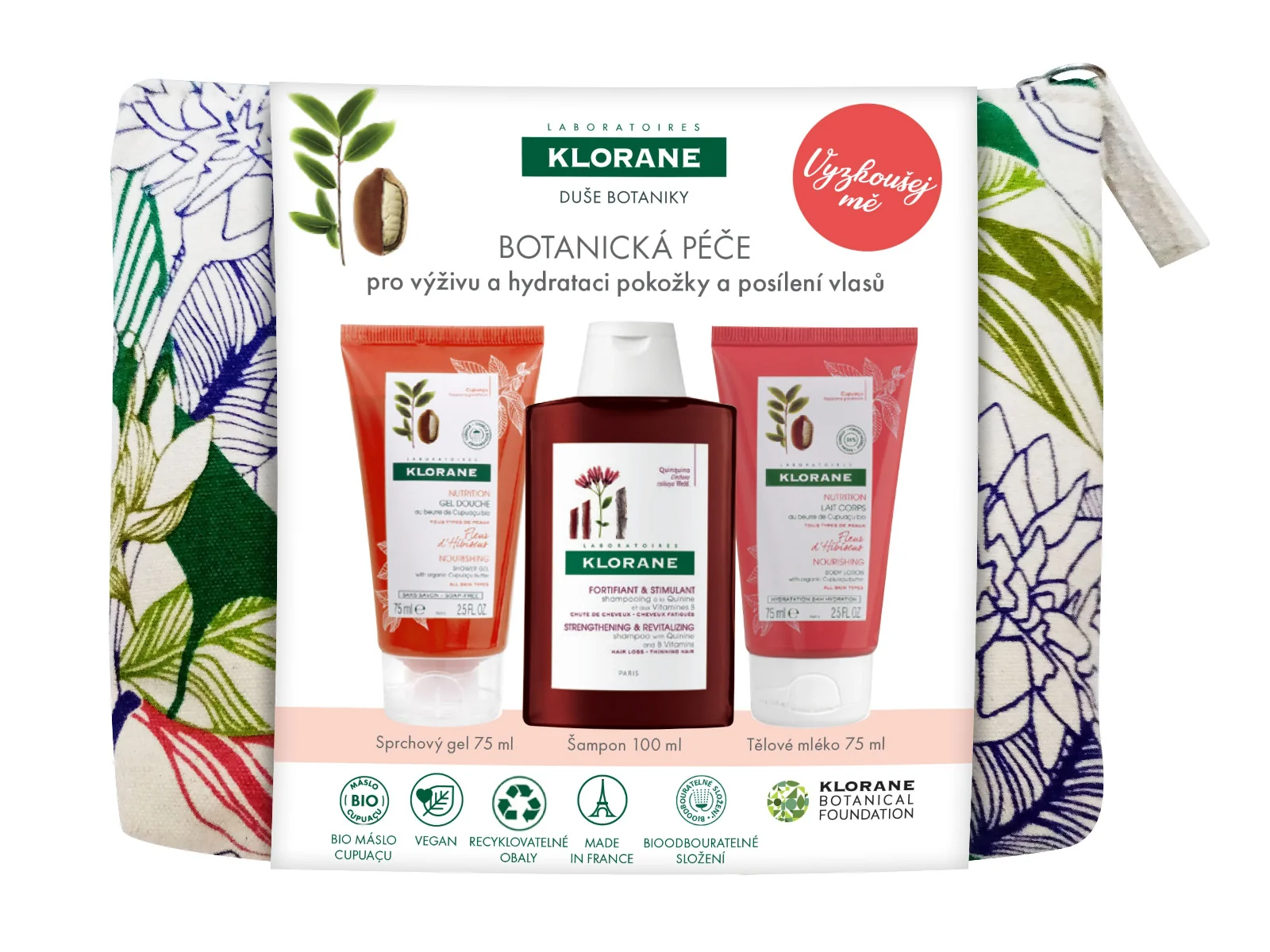 KLORANE Body Care Ibišek travel kit 3 ks