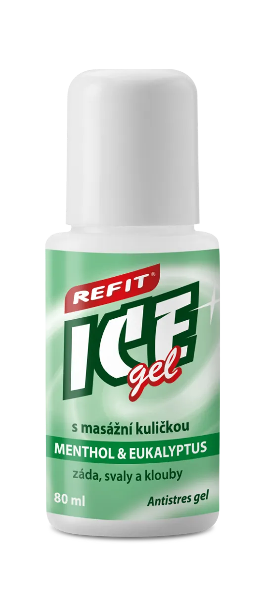 Refit Ice Masážní gel s mentholem a ekualyptem roll–on 80 g