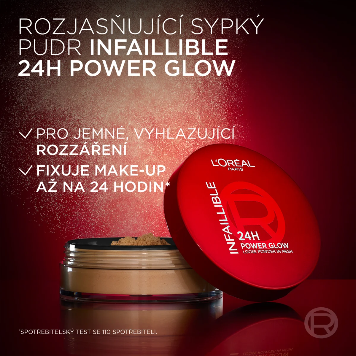 Loréal Paris Infaillible 24H Power Glow Loose Powder odstín Universal pudr 10 g