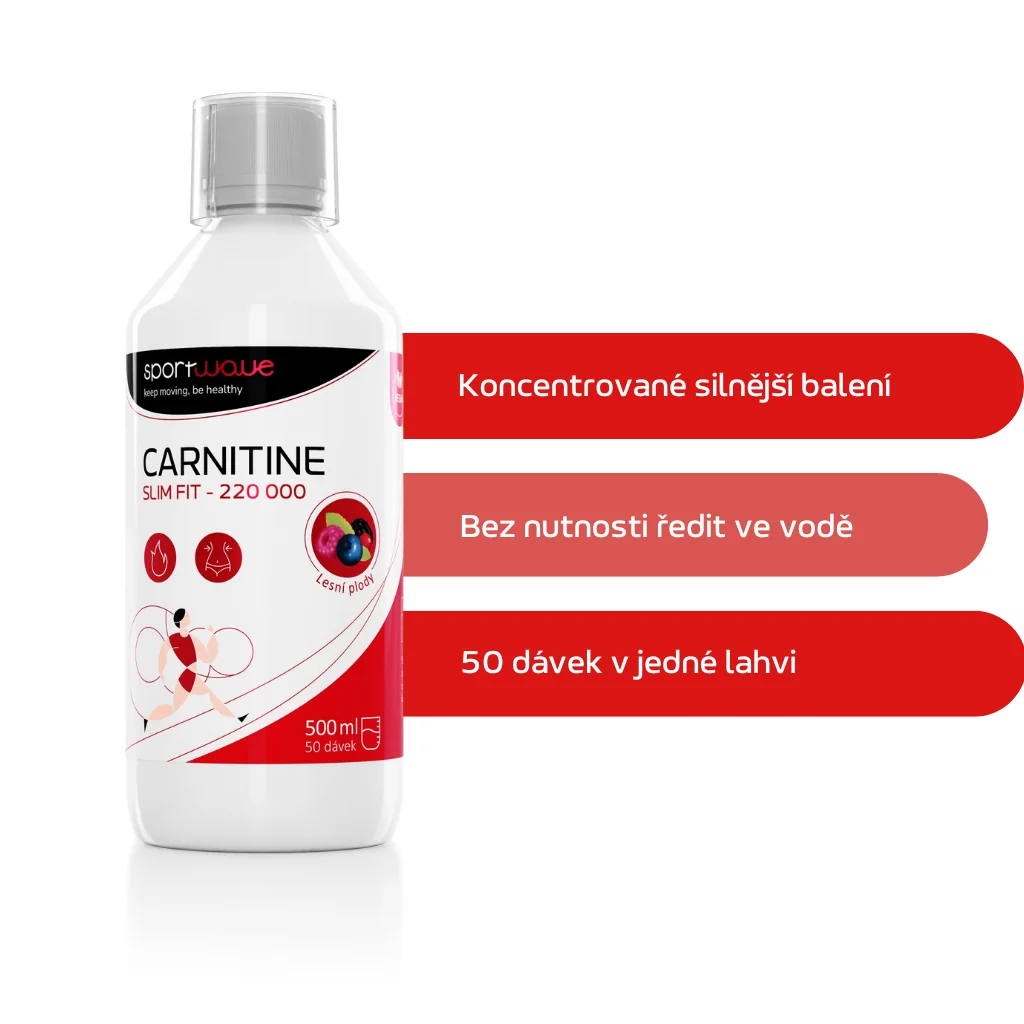 Sport Wave Carnitine 220 000 500ml - pomeranč