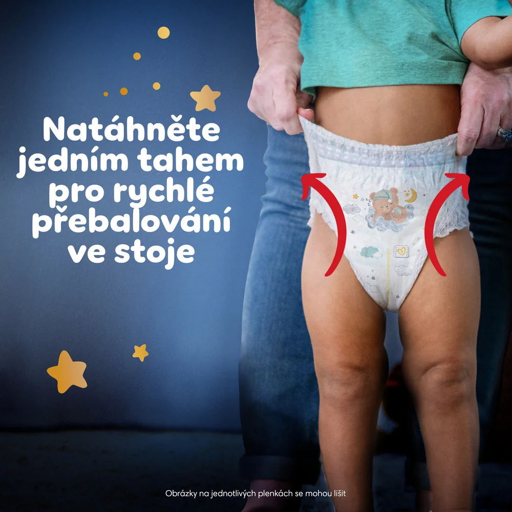 Pampers Night Pants vel. 7 15+ kg dětské plenkové kalhotky 70 ks