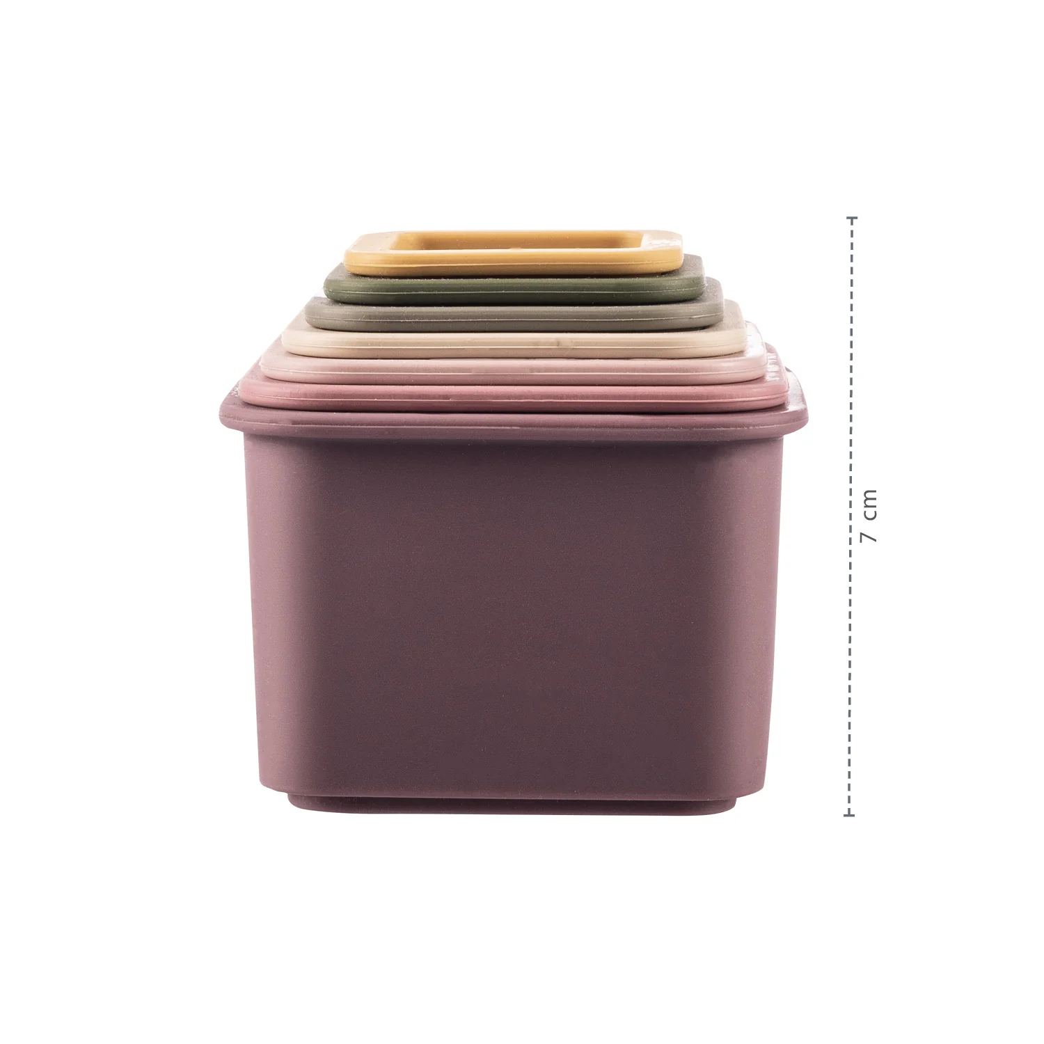 Zopa Silikonové stohovací kalíšky, Multicolor