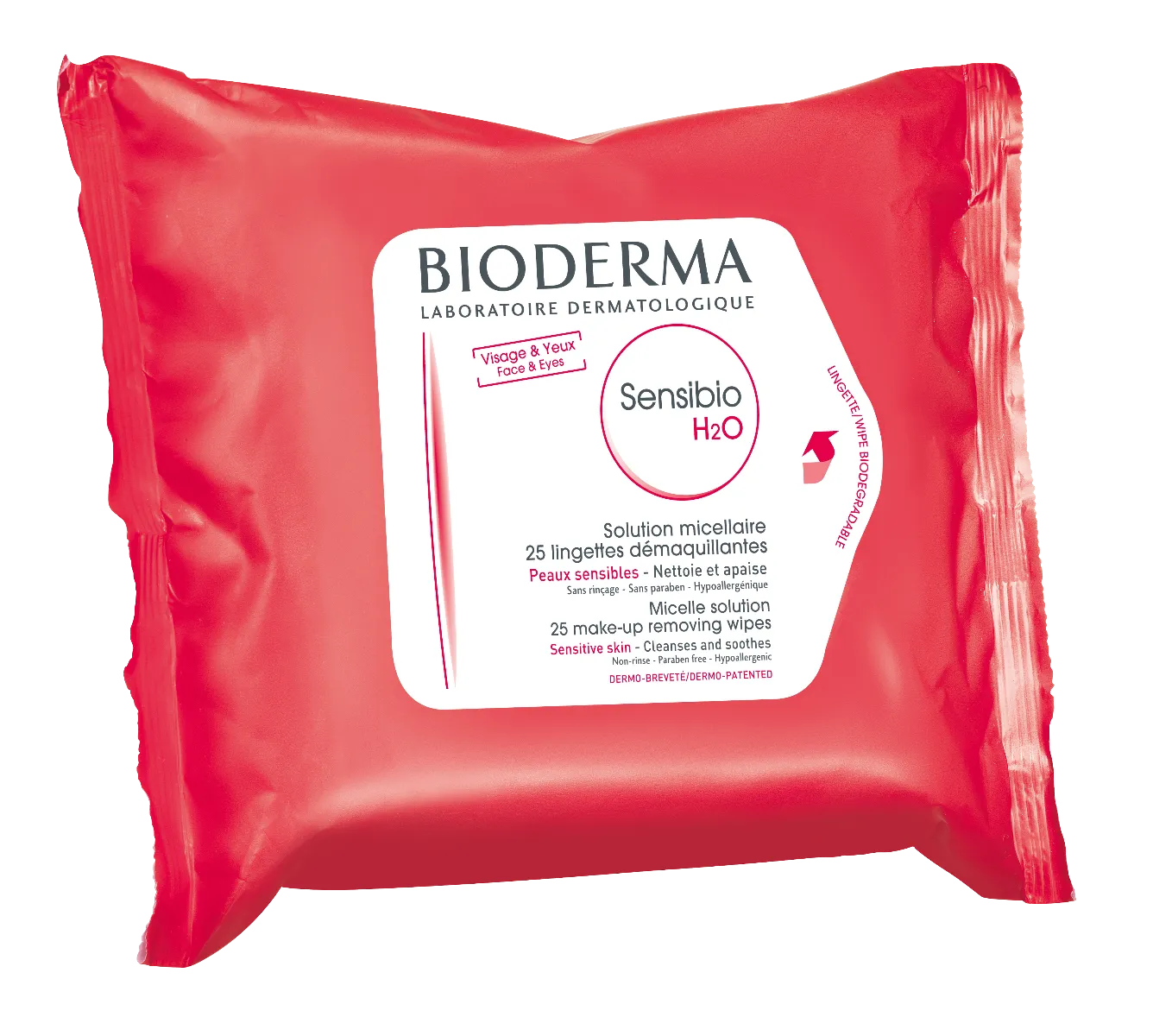 BIODERMA Sensibio H2O micelární ubrousky 25 ks