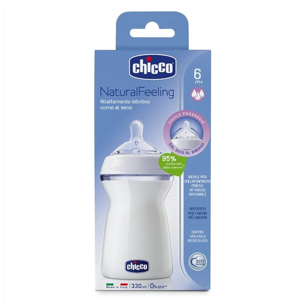 Chicco Natural Feeling Kojenecká láhev 330 ml neutral