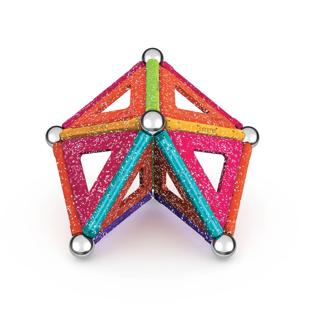 Geomag Glitter magnetická stavebnice 35 dílků