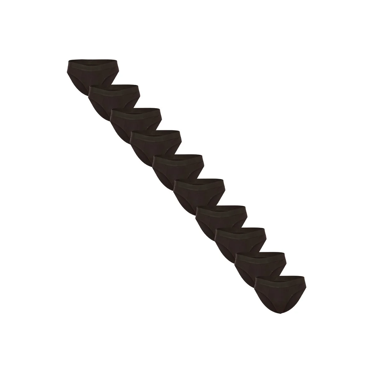 Nedeto 10PACK pánské slipy černé (10NDTS001) 4XL 