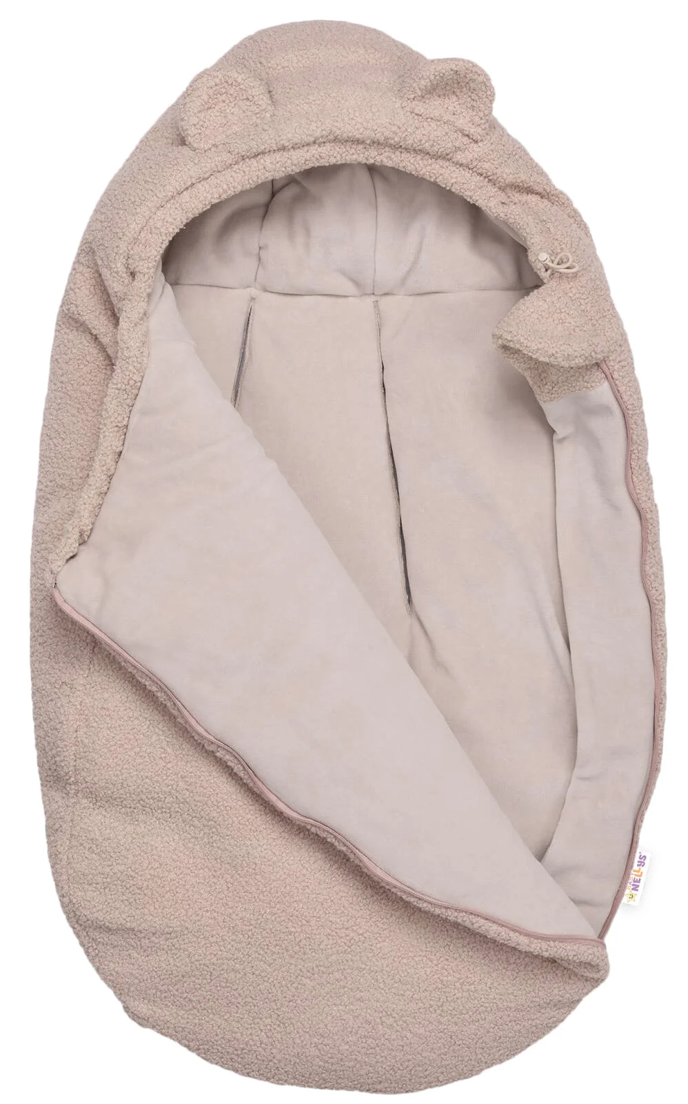 Baby Nellys Teploučky fusak Beránek exclusiv, 85x50cm - béžový