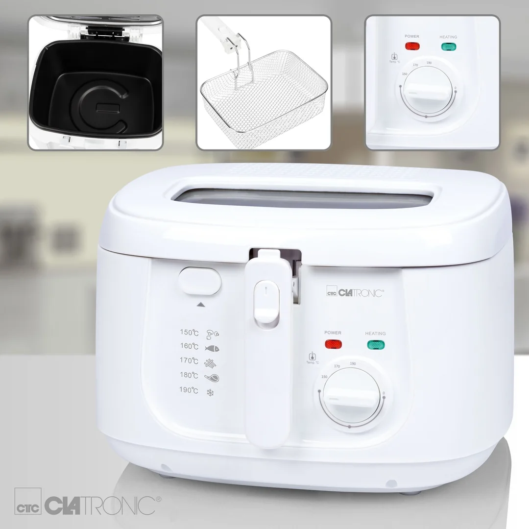 CLATRONIC FR 3771 fritéza 2.5l bílá