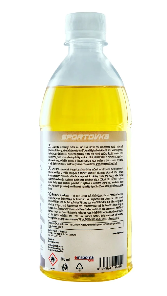 EMSPOMA SPORTOVKA základní masážní roztok 500 ml
