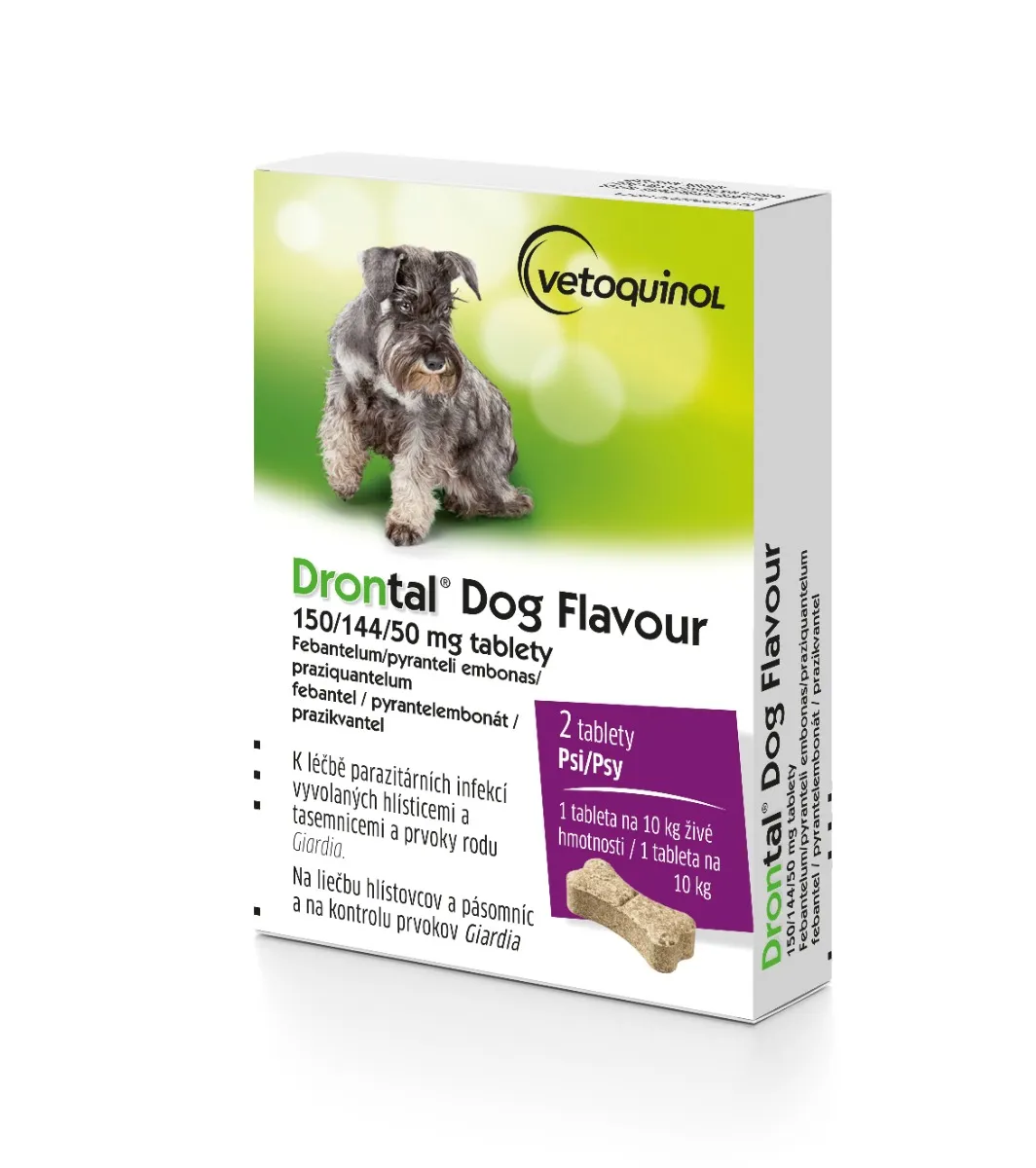 Drontal Dog Flavour 150/144/50 mg 2 tablety