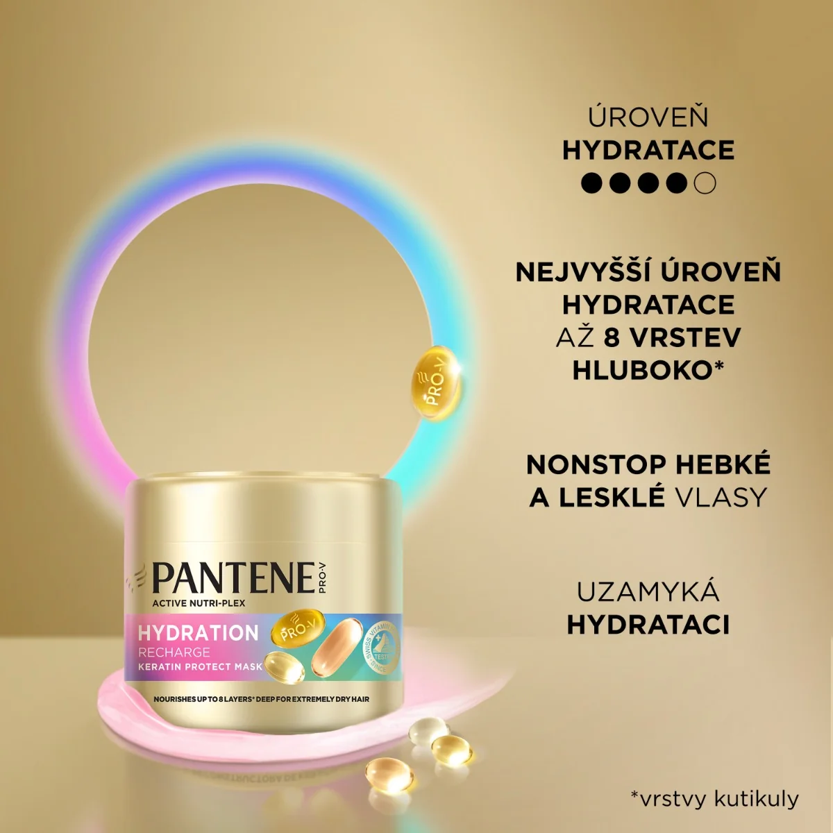 Pantene Pro-V Hydration Recharge Keratin Protect maska 300 ml