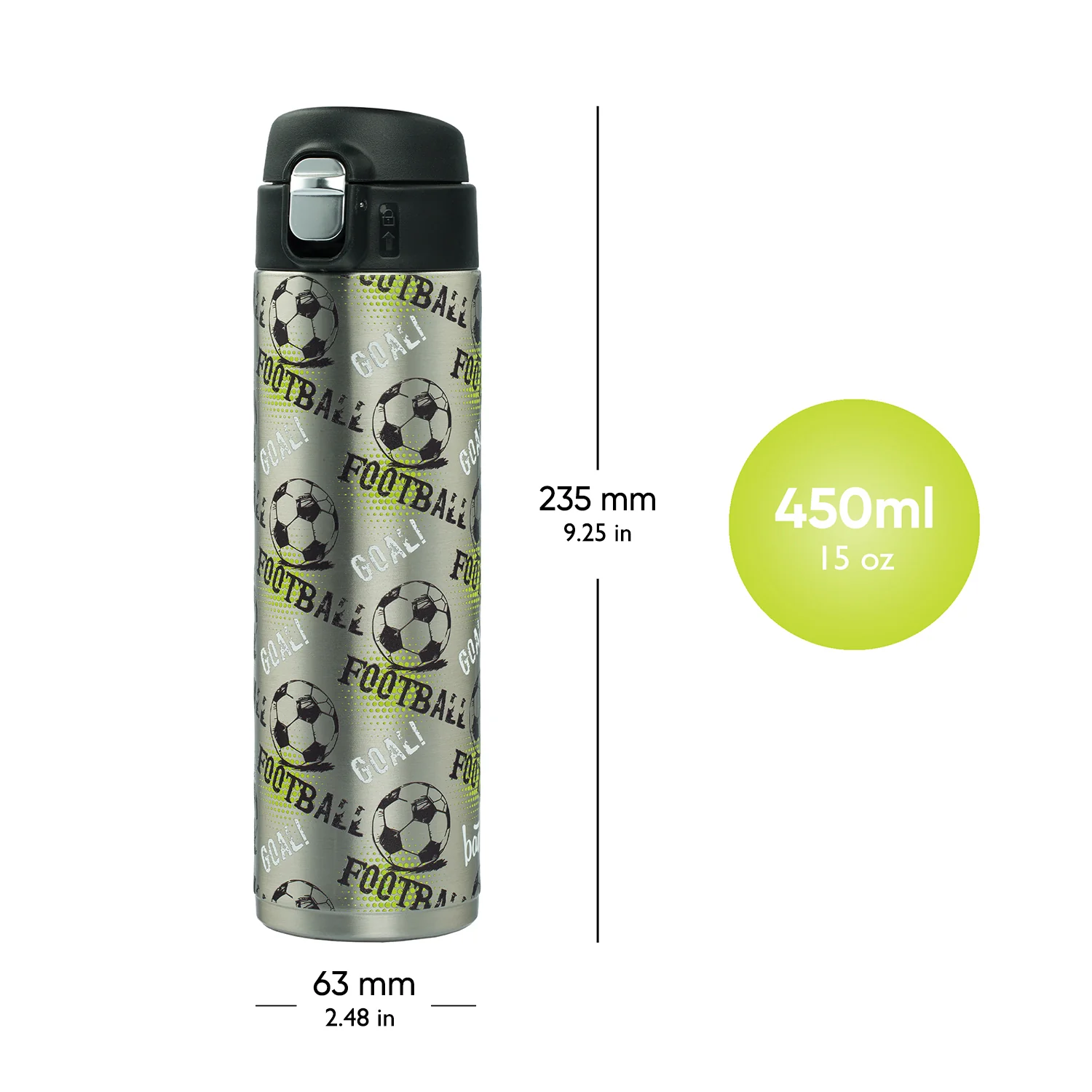 Baagl Termoláhev Fotbal, 450 ml 