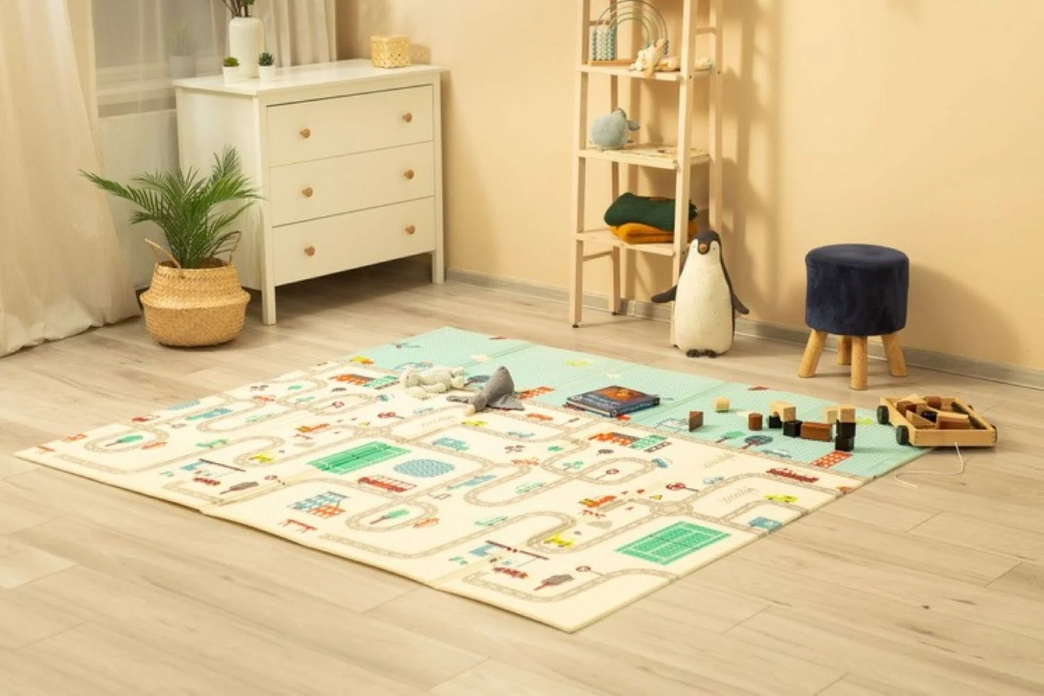 Toyz Multifunkční dětská herní podložka - auta 
