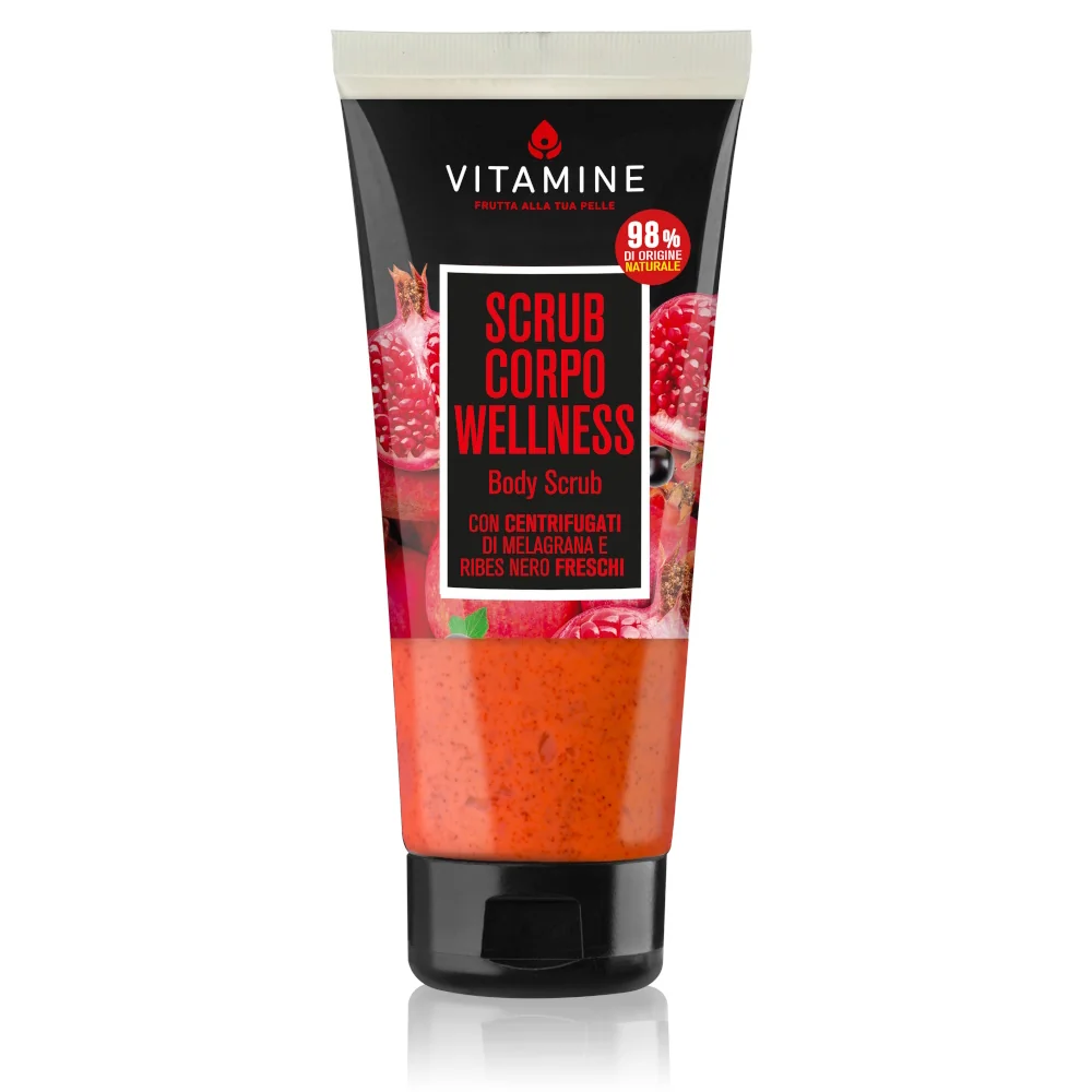Vitamine Wellness Granátové jablko a rybíz tělový peeling 200 ml