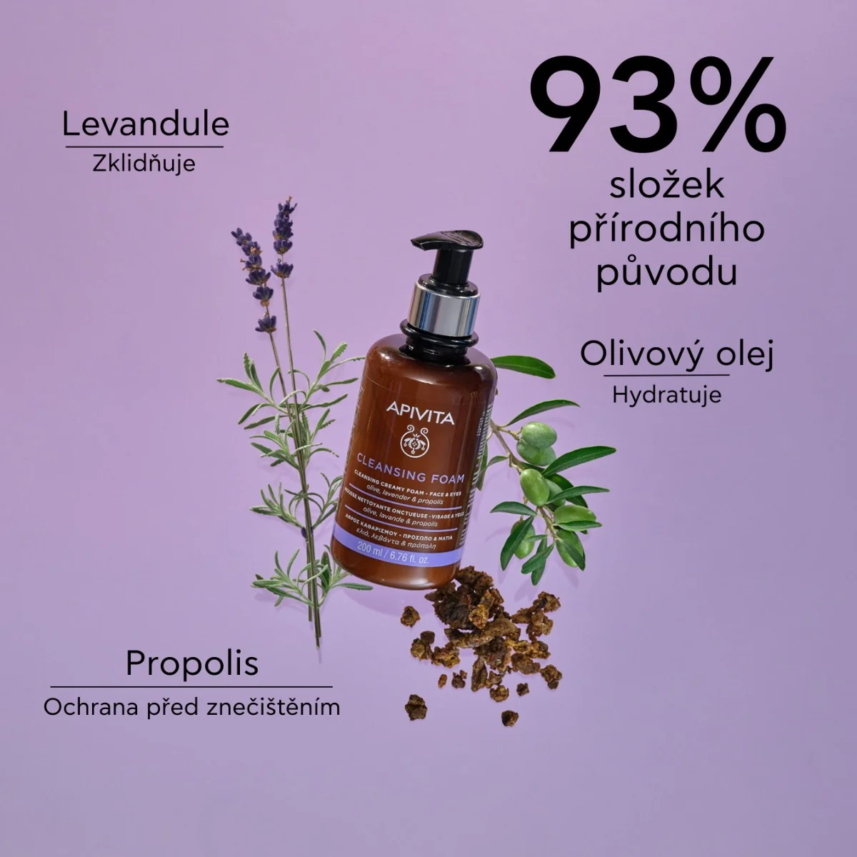 APIVITA Cleansing Foam čisticí krémová pěna 10x28 ml
