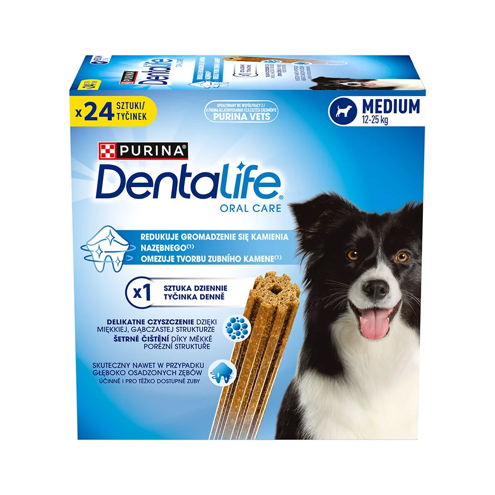 Purina Dentalife Medium pamlsky pro psy 24 ks