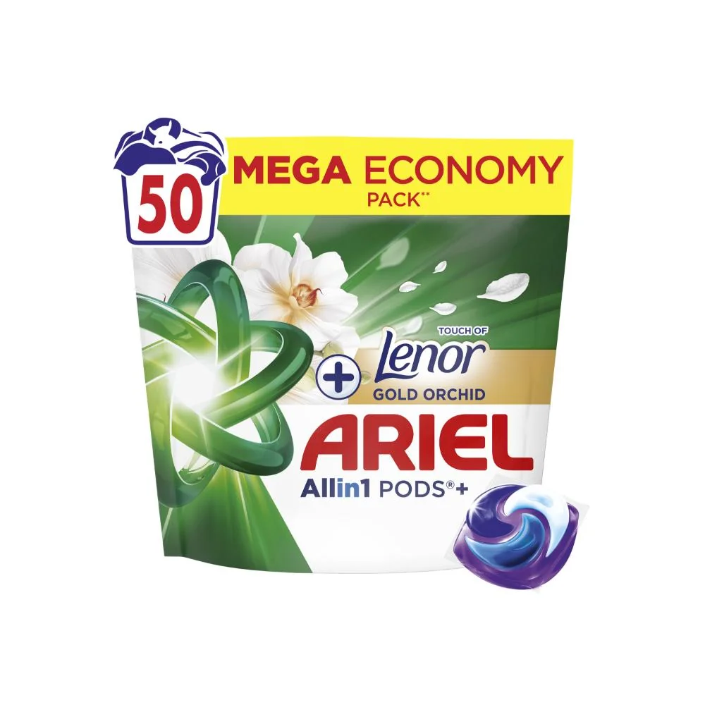 Ariel Touch of Lenor Gold Orchid kapsle na praní 50 ks