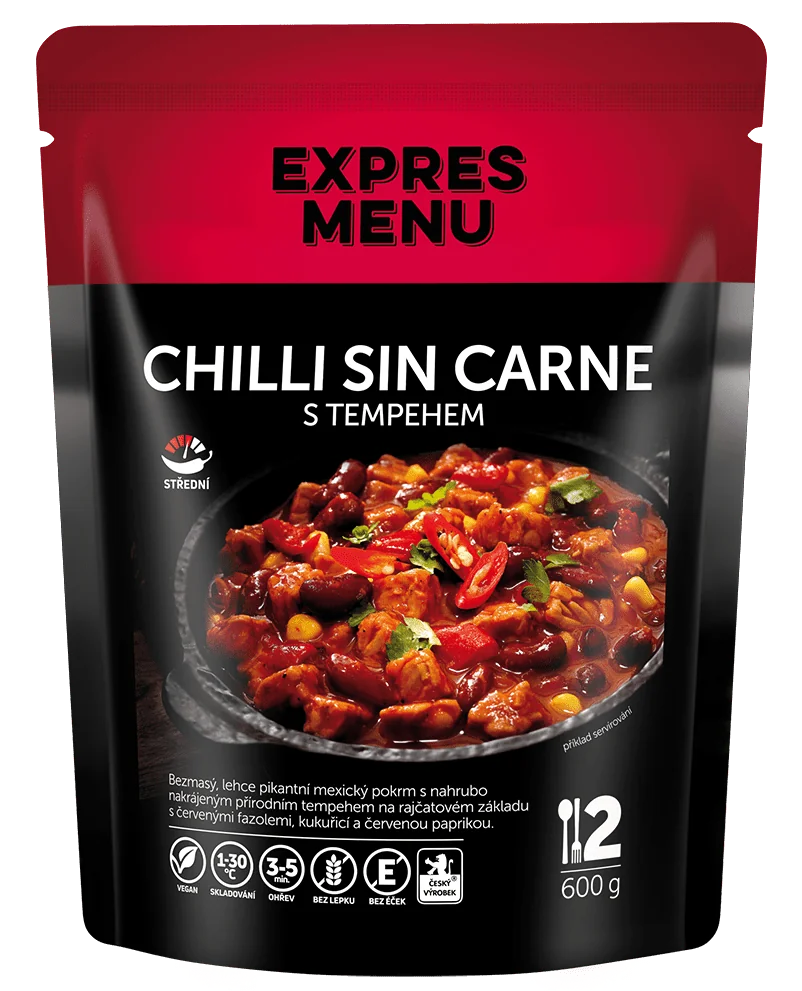 EXPRES MENU Chilli sin carne 600 g (2 porce)