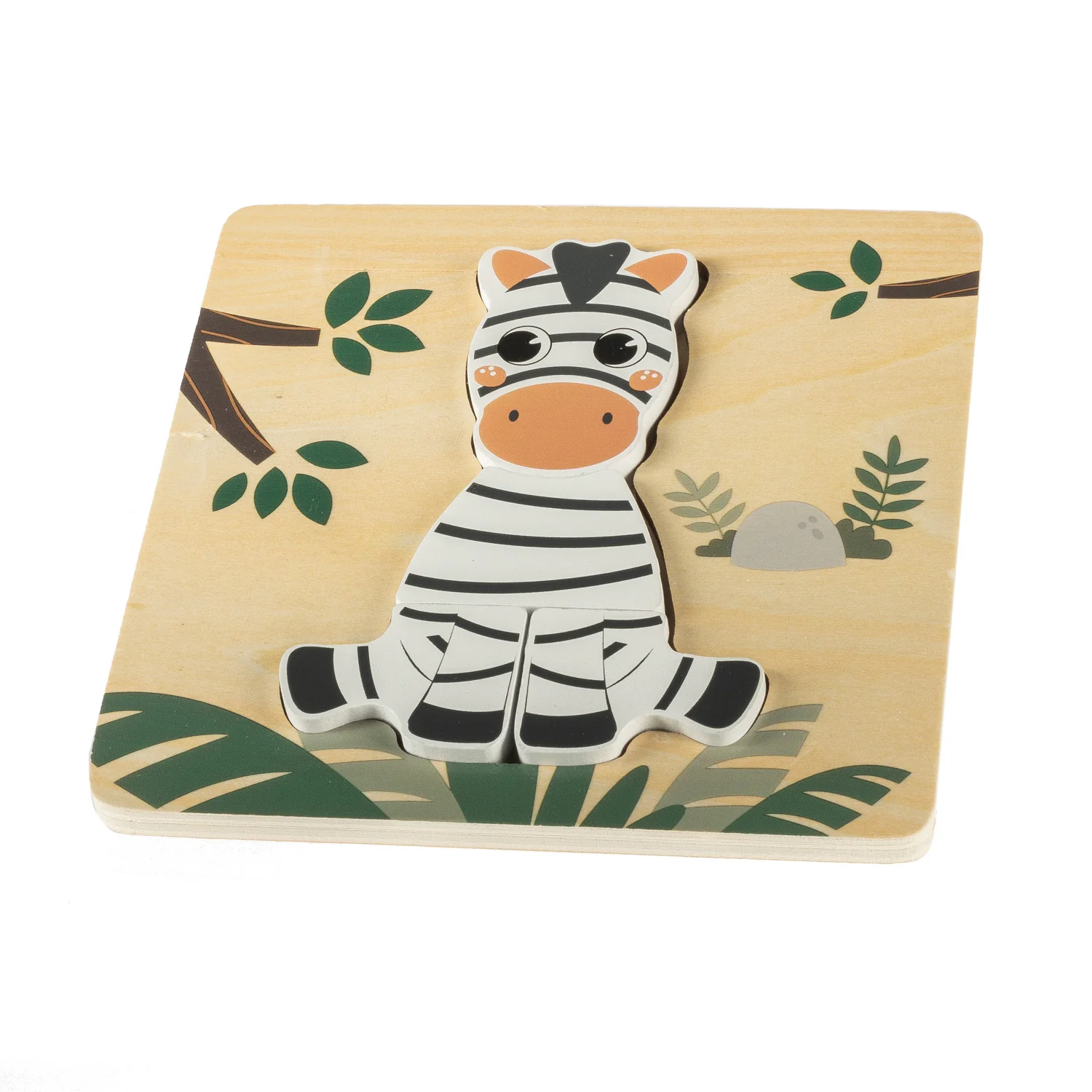Zopa Dřevěné puzzle malé, Zebra 3