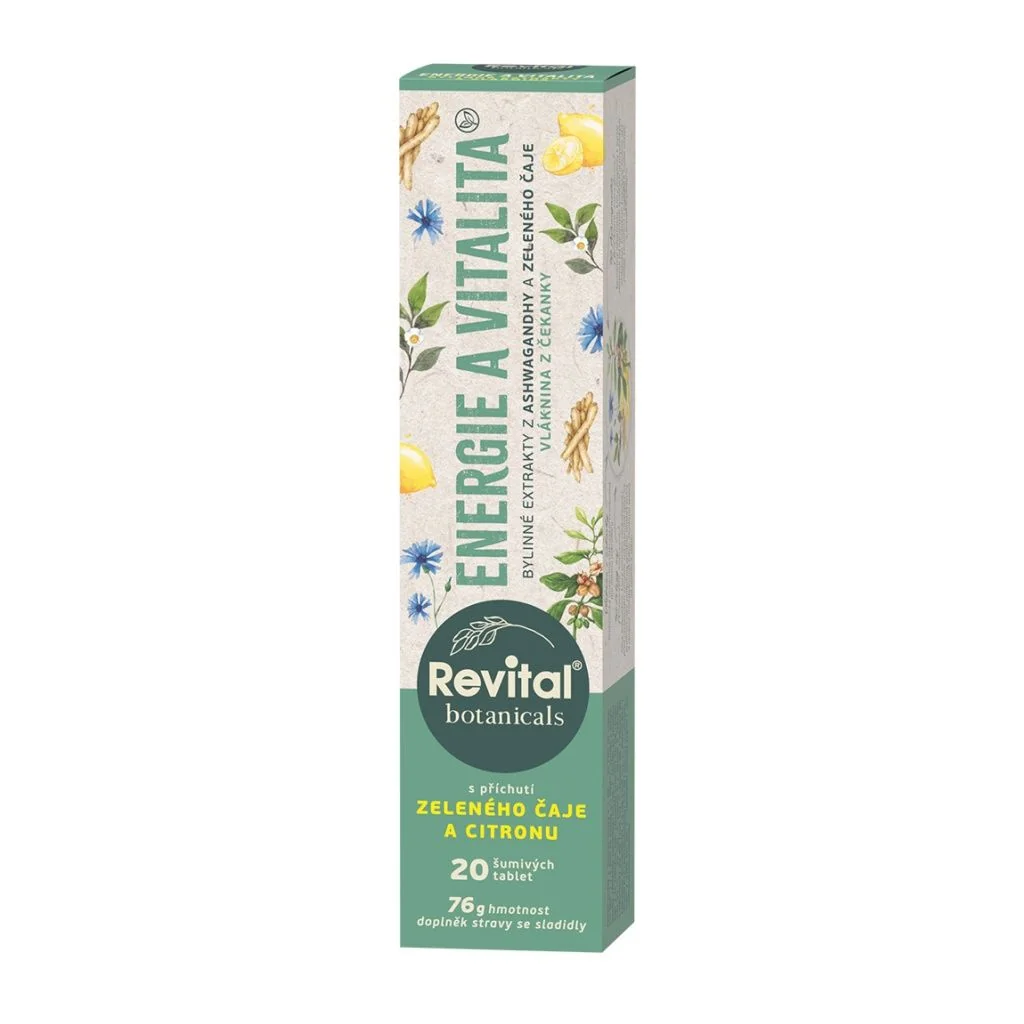 Revital Botanicals Energie a vitalita 20 šumivých tablet