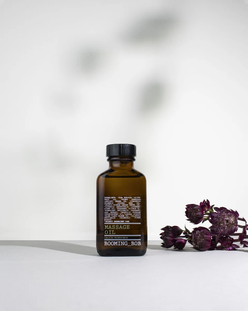 Booming Bob BIO Masážní olej Relaxing Frankincense 89 ml