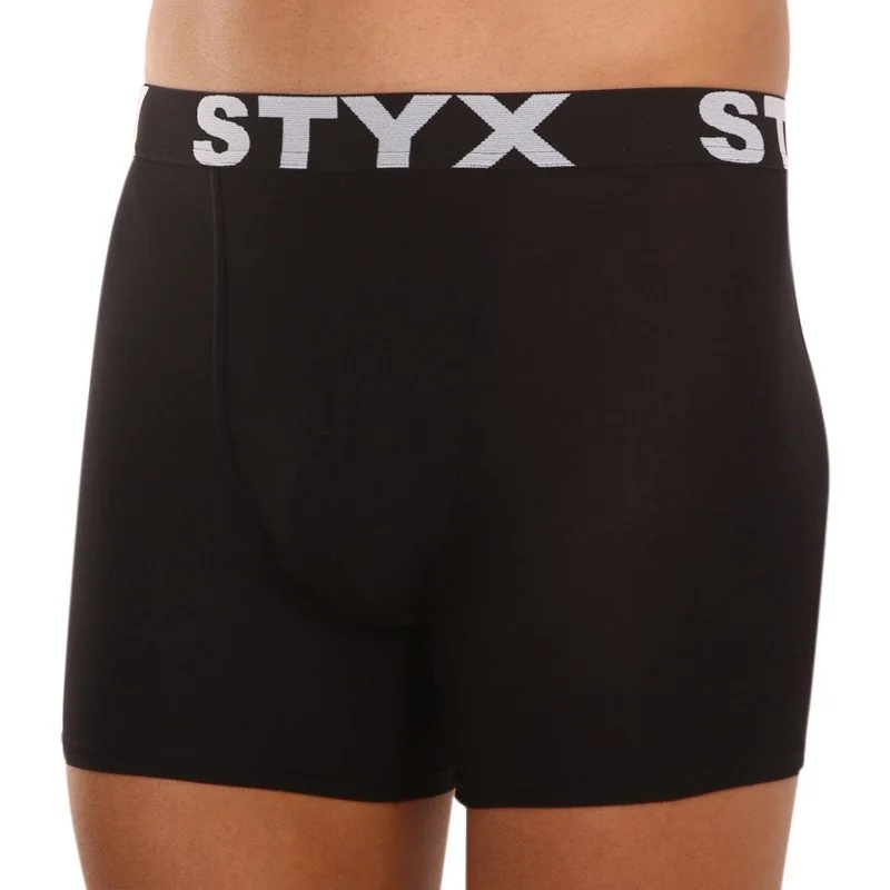 Styx 5PACK pánské boxerky sportovní guma černé (5G960) XL