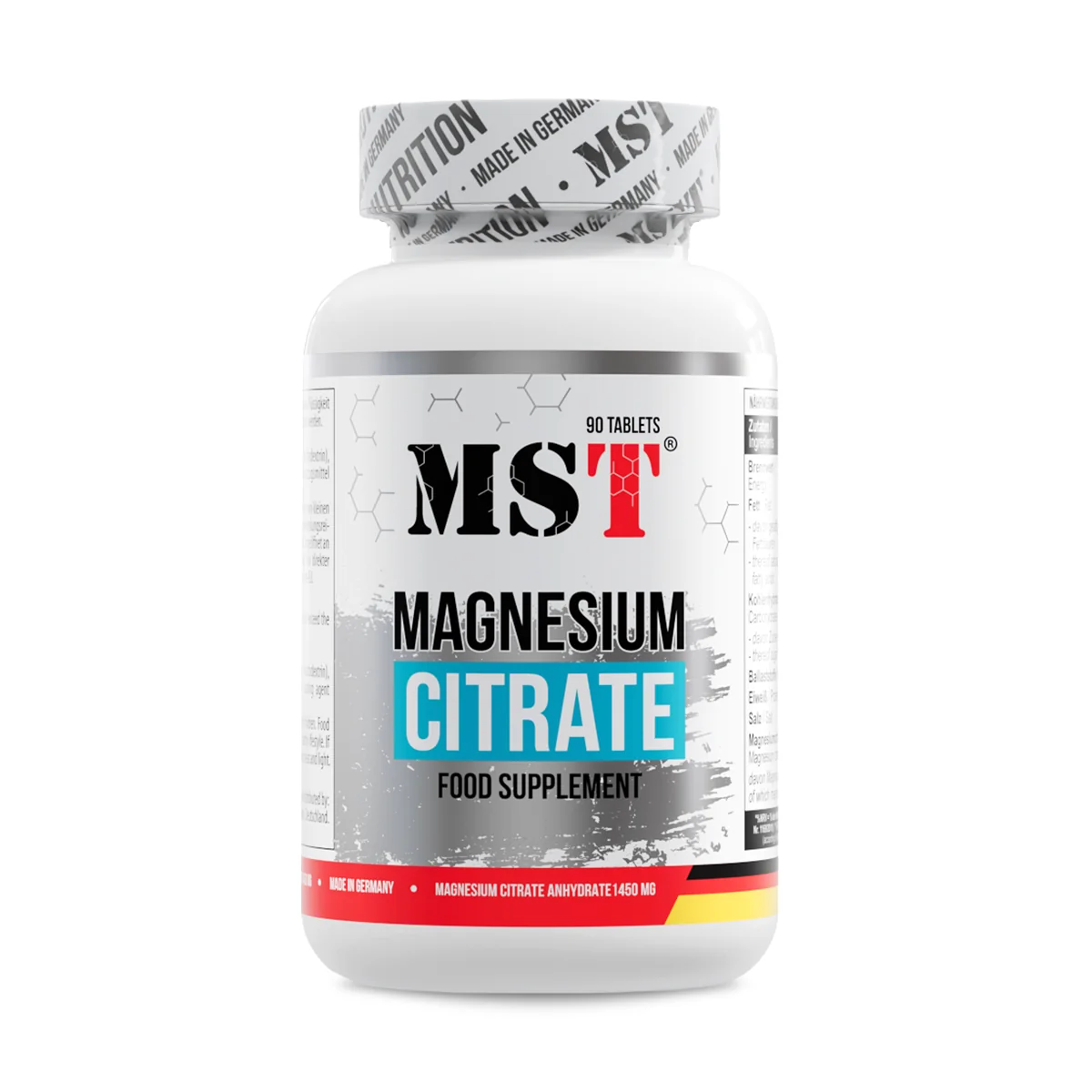 MST Nutrition Hořčík • Magnesium Citrate 90 tbl