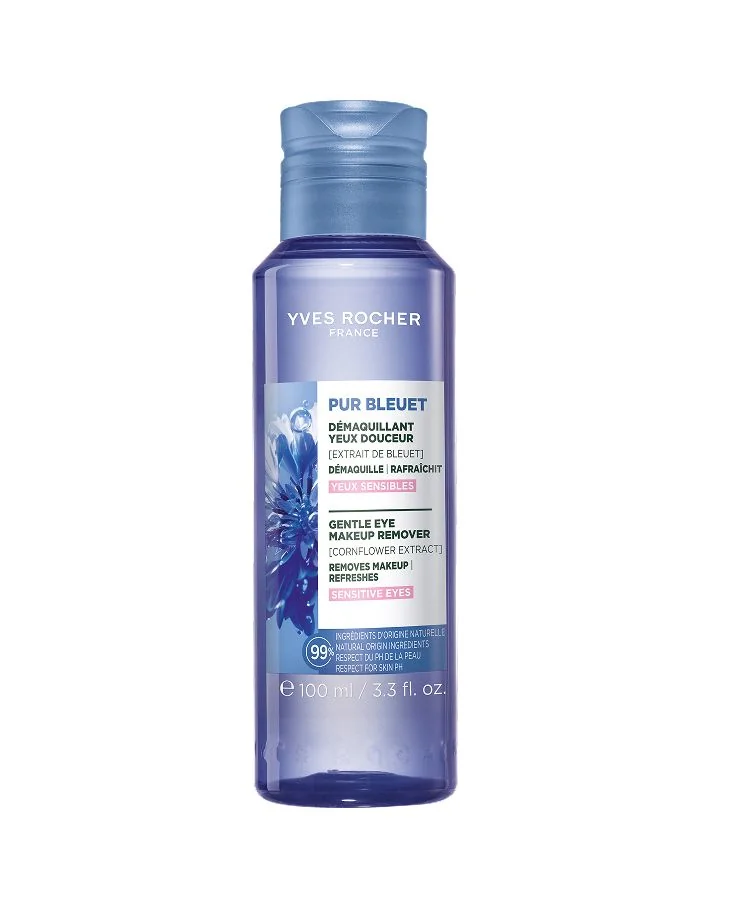 Yves Rocher Pur Bleuet Jemný odličovač s chrpou na citlivé oči 100 ml