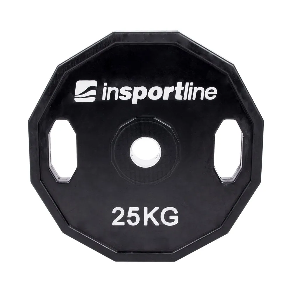 inSPORTline Pogumovaný olympijský kotouč  Ruberton 25 kg 50 mm