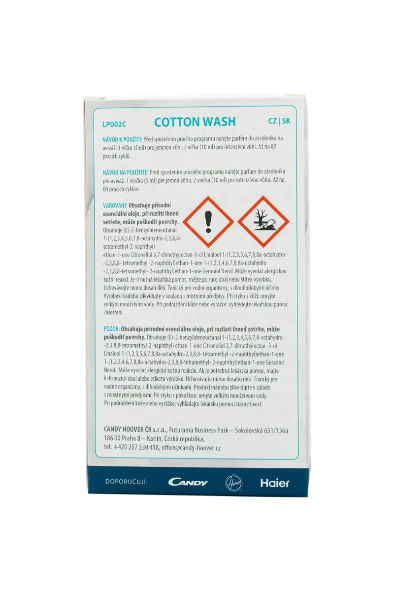 Care+Protect LP002C Cotton Wash koncentrovaný parfém do pračky 400 ml