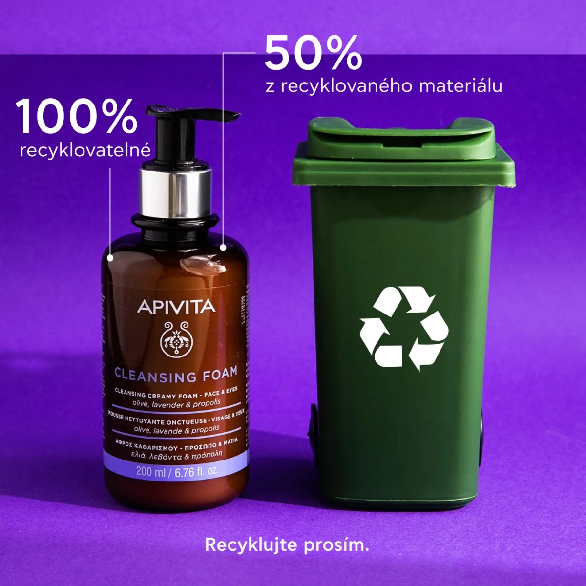 APIVITA Cleansing Foam čisticí krémová pěna 10x28 ml