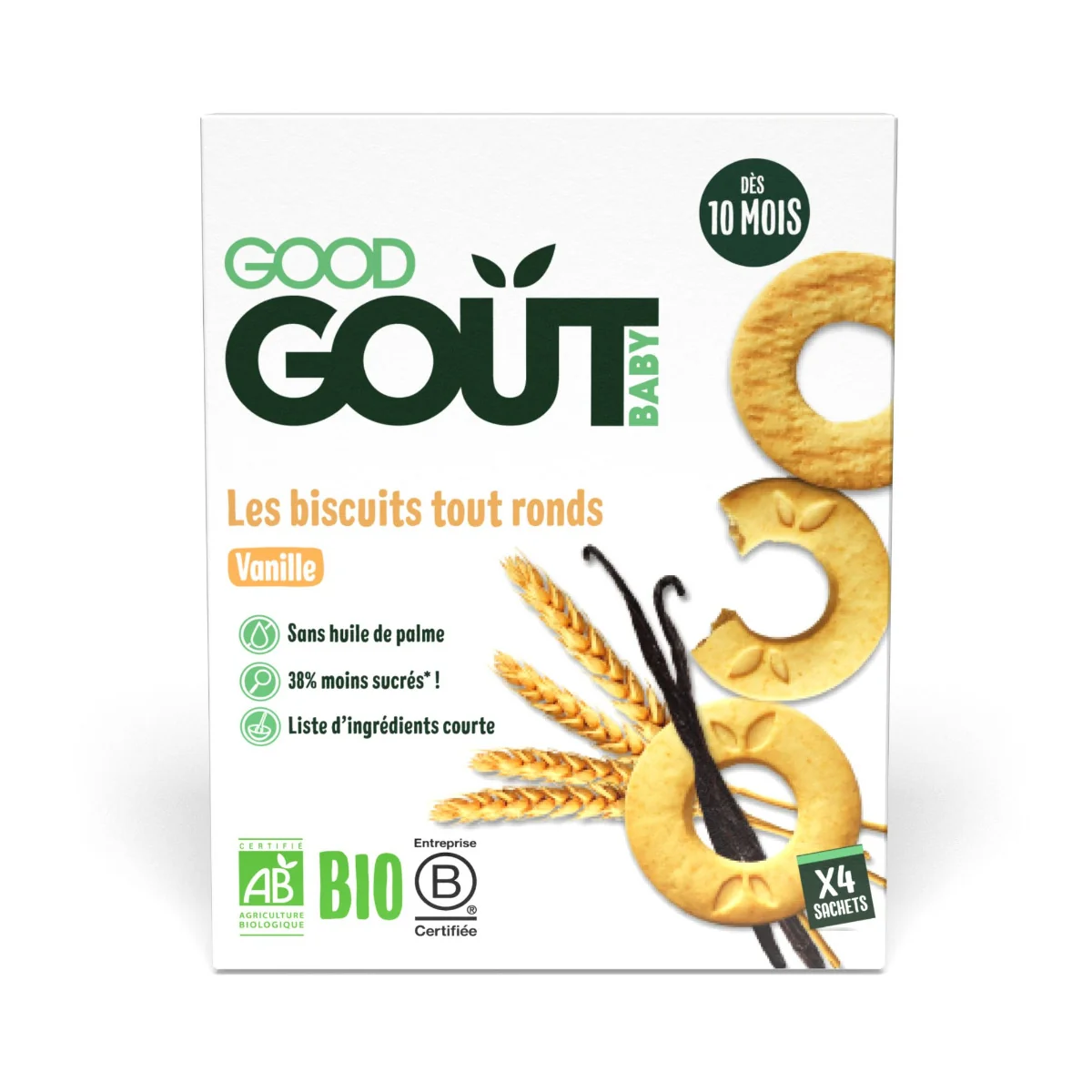 Good Gout BIO Vanilková kolečka 10m+ 80 g