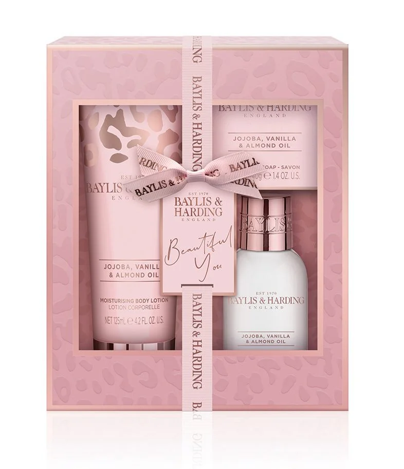 Baylis & Harding Jojoba Vanilka Mandlový olej sada péče o tělo 3 ks