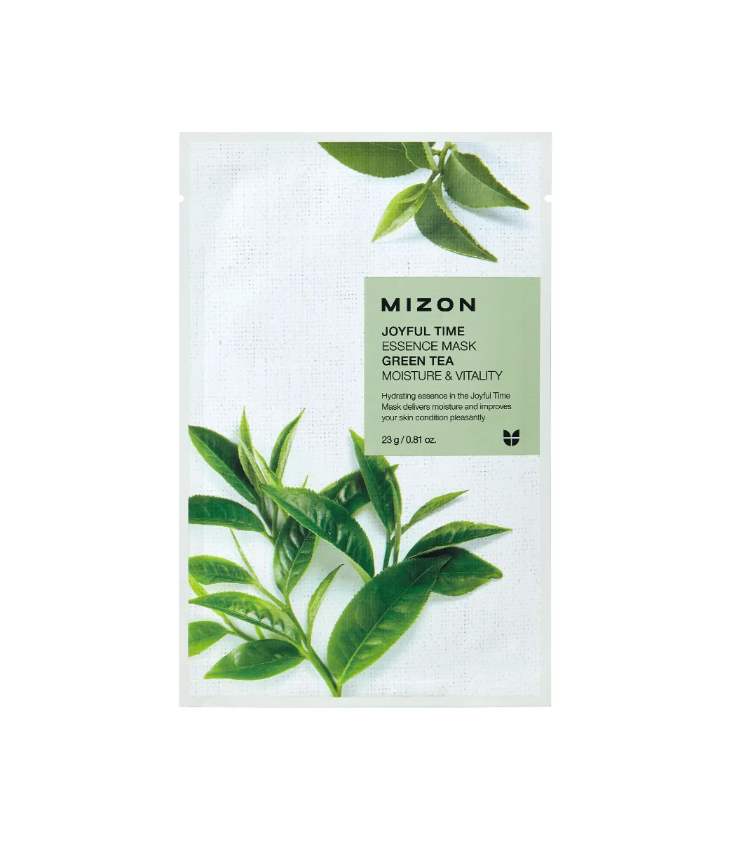 Mizon Joyful Time Essence Mask Green Tea pleťová maska 23 g